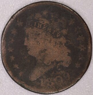 AUCTION- 1809 Classic Head Half Cent Circulated & Cleaned