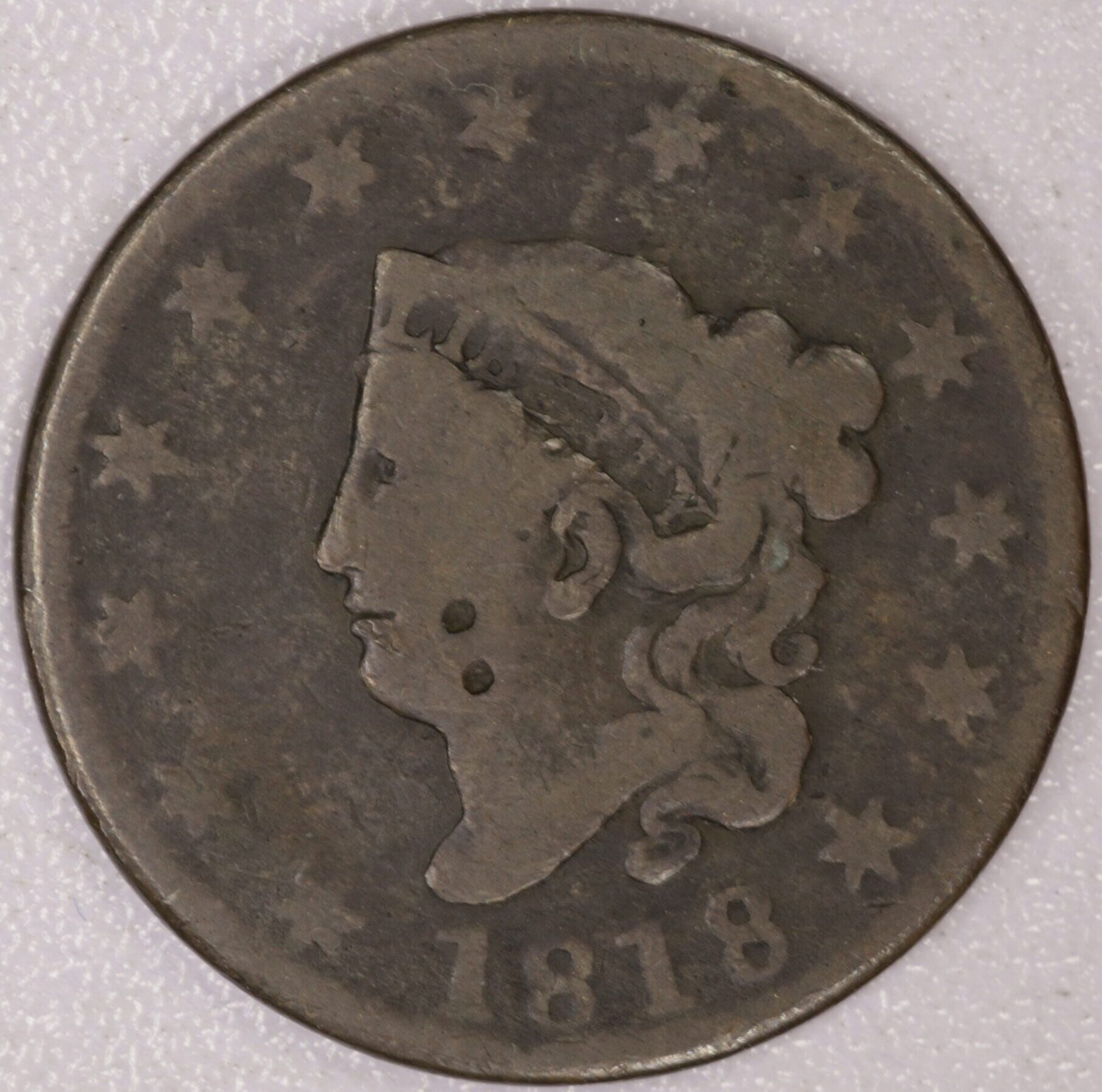 AUCTION- 1818 Matron Head Large Cent Circulated