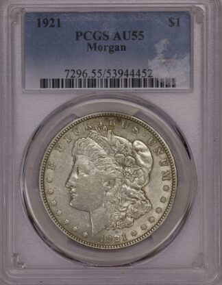 AUCTION- 1921 Morgan Dollar PCGS AU55
