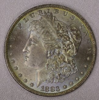 Auction-1883-O Morgan Dollar Toned