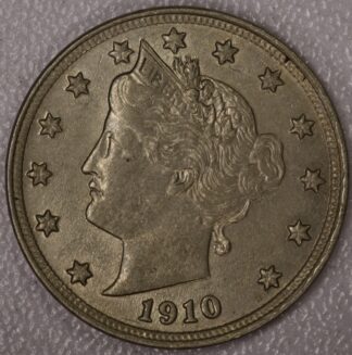 Auction - 1910 Liberty V Nickel EF