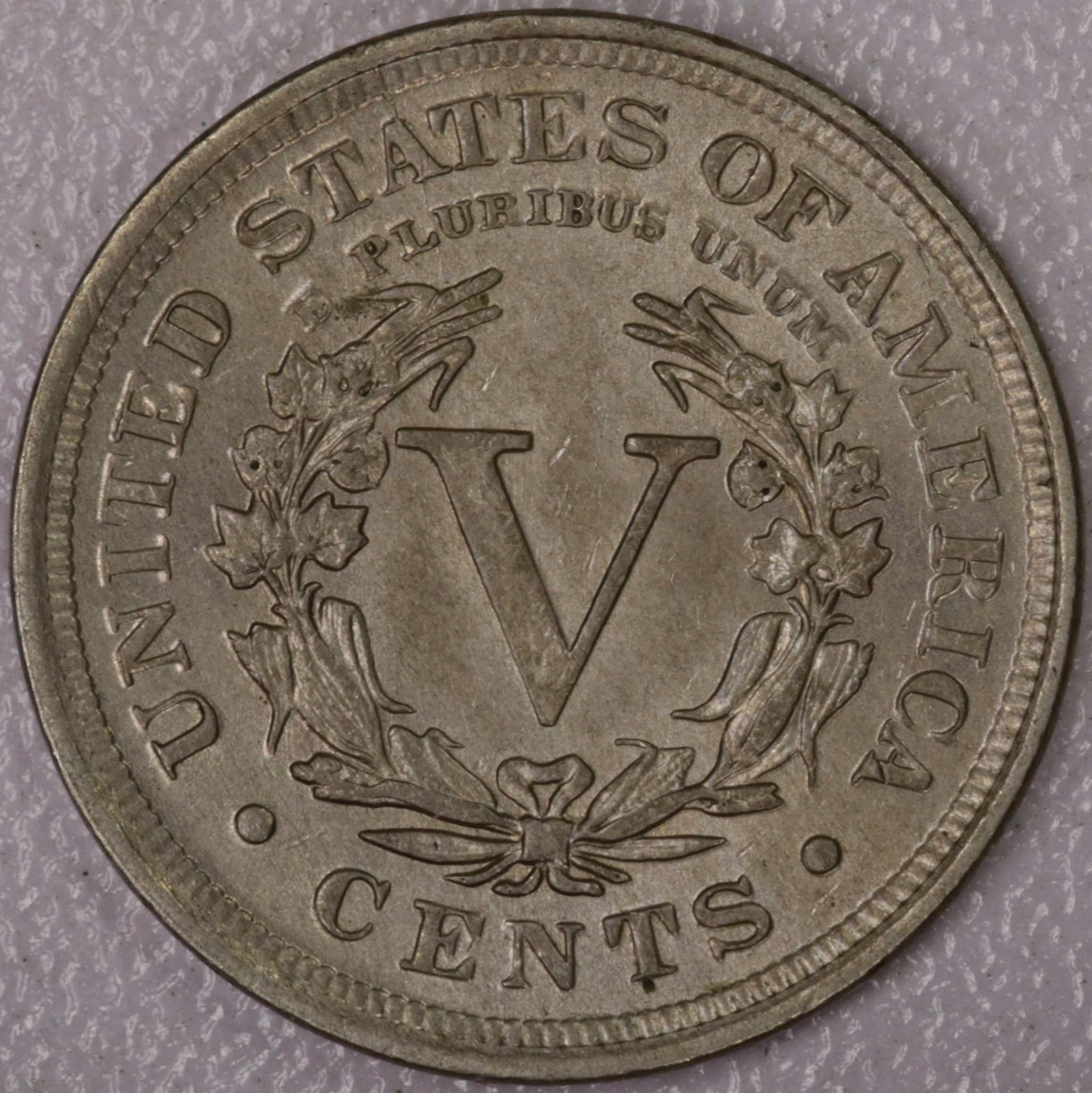 Auction - 1910 Liberty V Nickel EF - Image 2