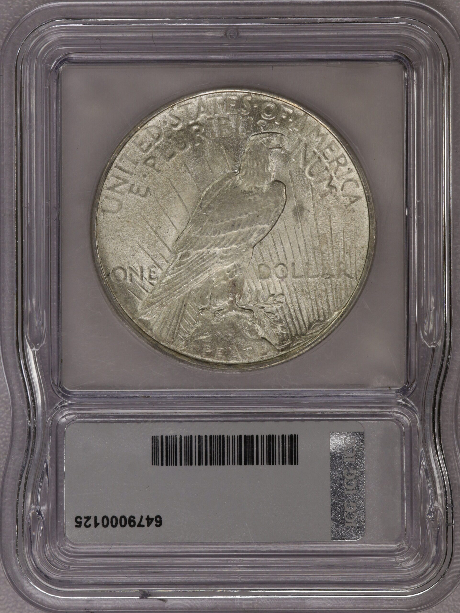 Auction-1922 Peace Dollar ICG MS63 - Image 2