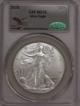 2026 Silver Eagle CAC MS70