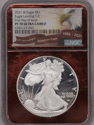 2021 W Silver Eagle Type 2 NGC PF70 Ultra Cameo FDOI