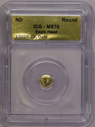 Auction- 1/500 Ounce of .999 Gold Round ICG