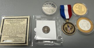 Auction-Group of Non-US Mint Issued Coins, Token and Medal (See Description)