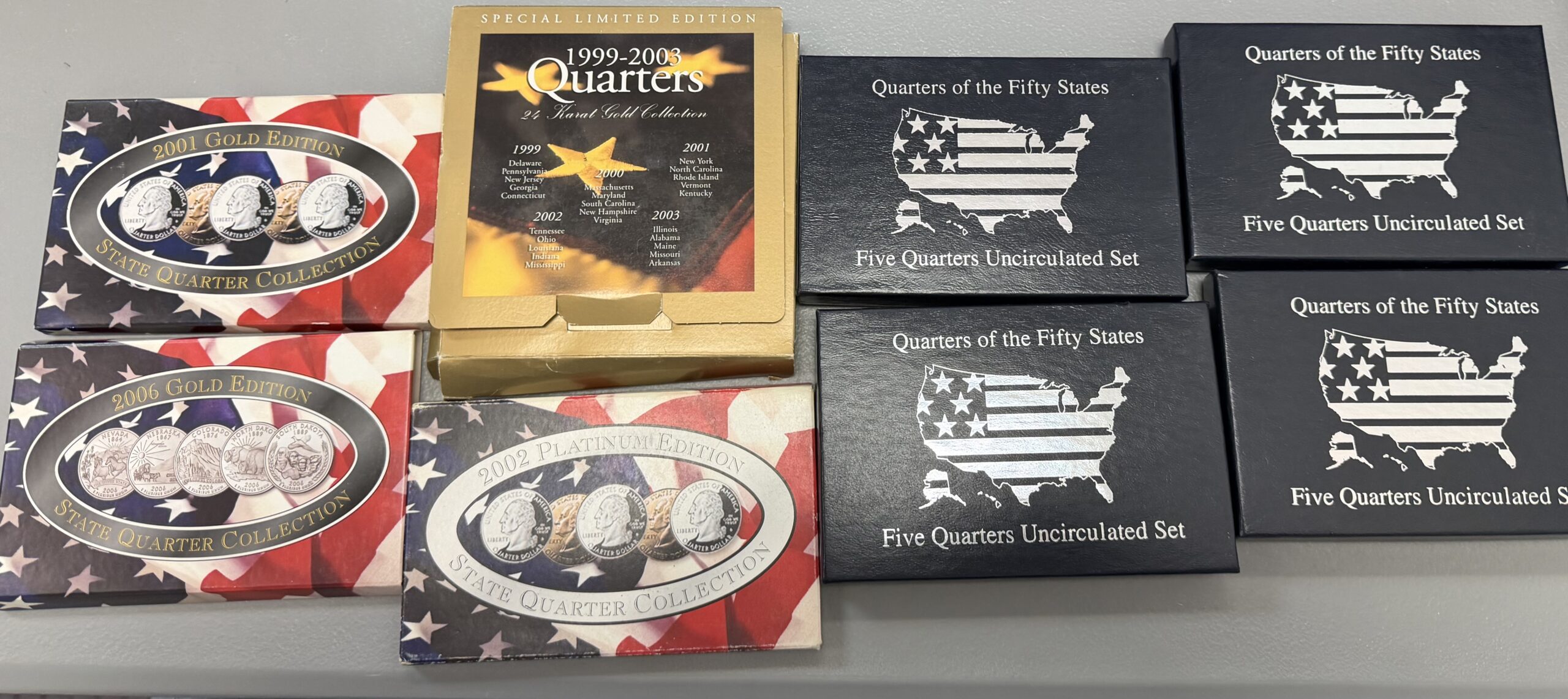 Auction-Group of Quarter Sets (See Description)