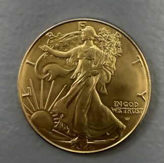 Auction-2024 Gold Plated Silver Eagle