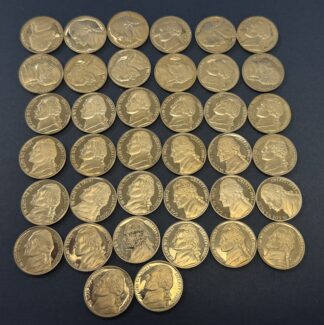 Auction-38 Proof Nickels.   Most are Nice; 1986 Has Blemish; Mostly 2000-S and Ancient Coin In Bottle Replica