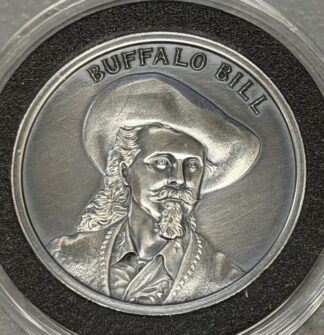 Auction: 2 Oz Silver Buffalo Bill Wild West Legends Round