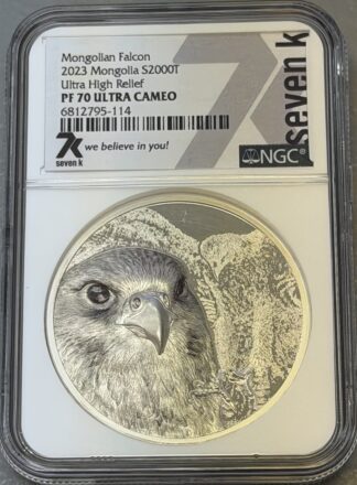 2023 Mongolian Falcon S2000T NGC Ultra High Relief PF70 Ultra Cameo