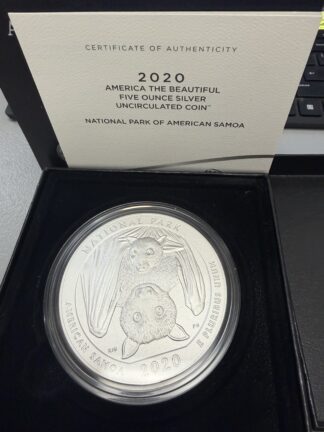 2020 Five (5) Ounce Silver ATB National Park of American Somoa OGP/COA