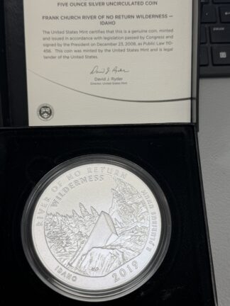 2019 Five (5) Ounce Silver ATB Frank Church River of No Return Wilderness Idaho OGP/COA