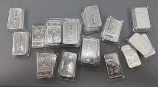 (1) Silver Towne Five Ounce Silver Bar