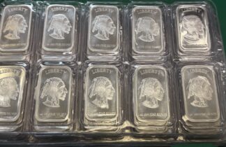 (1) Silver Towne Silver Bar One Ounce