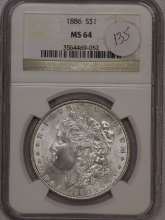 1886 Morgan Dollar NGC MS64 #3864469-052