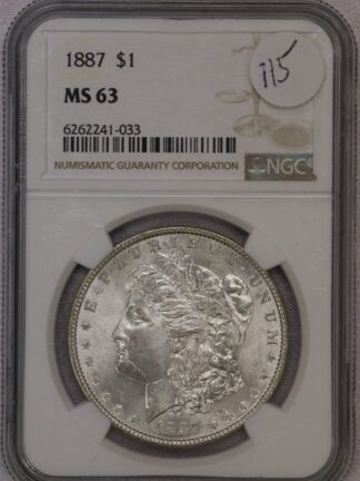 1887 Morgan Dollar NGC MS63 #6262241-033