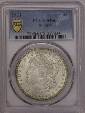 1921 Morgan Dollar PCGS MS63 #51297334