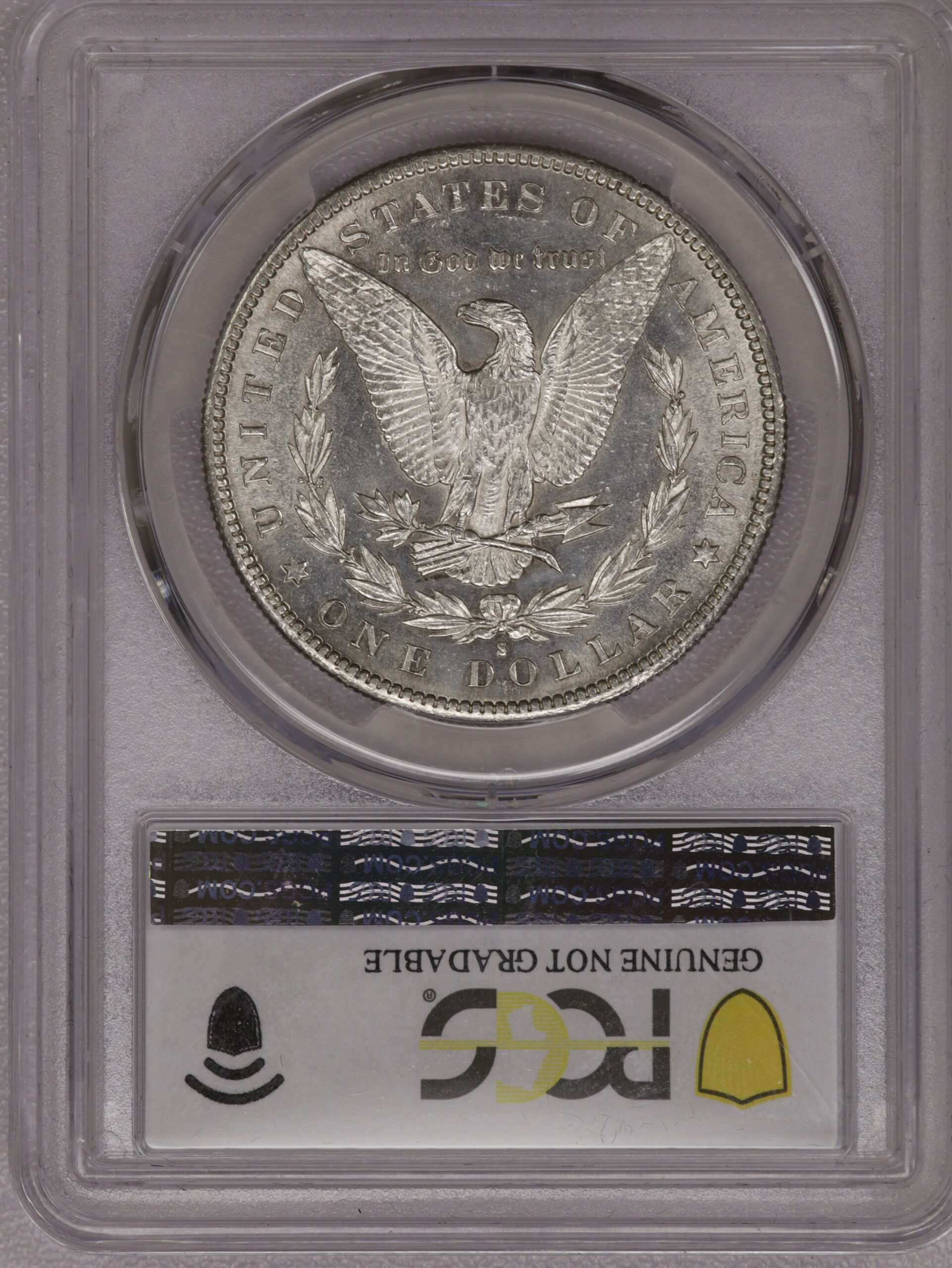 Auction-1889-S Morgan Dollar PCGS Cleaned Unc Detail - Image 2