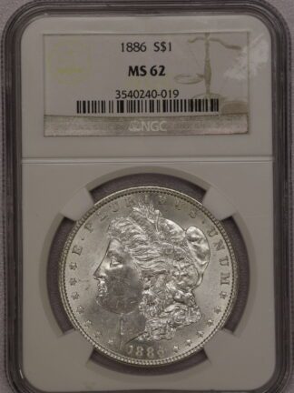 1886 Morgan Dollar NGC MS62 #3540240-019