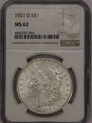 1921-D Morgan Dollar NGC MS62 #4542757-053