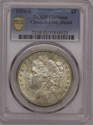 1895-S Morgan Dollar PCGS Cleaned/Unc Detail