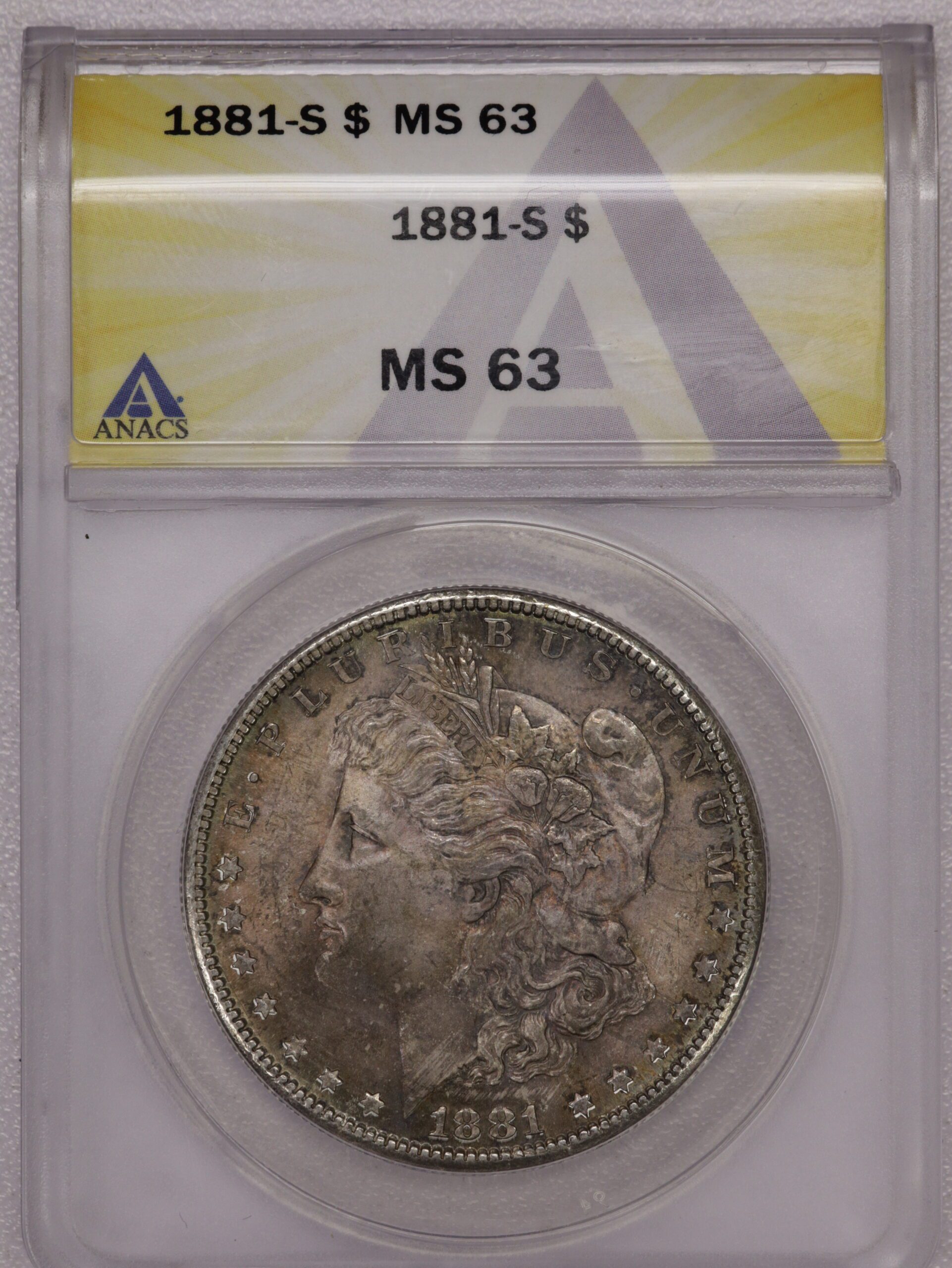 1881-S Morgan Dollar ANACS MS63