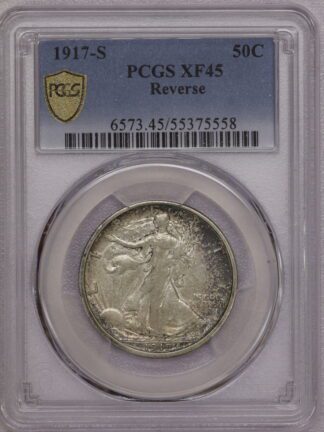 1917-S (S on Reverse) Walking Liberty Half Dollar PCGS XF45