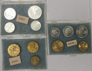 1950's & 1960's World Coin Sets Sudan, Italy & Switzerland