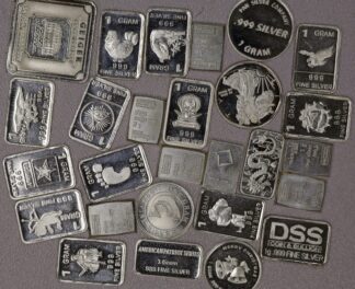 AUCTION- 32 Grams of .999 Silver Includes a 5 Gram Geiger Bar