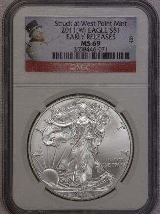 2011-W Silver Eagle NGC MS69 Early Releases