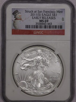 2011-S Silver Eagle NGC MS69 Early Releases