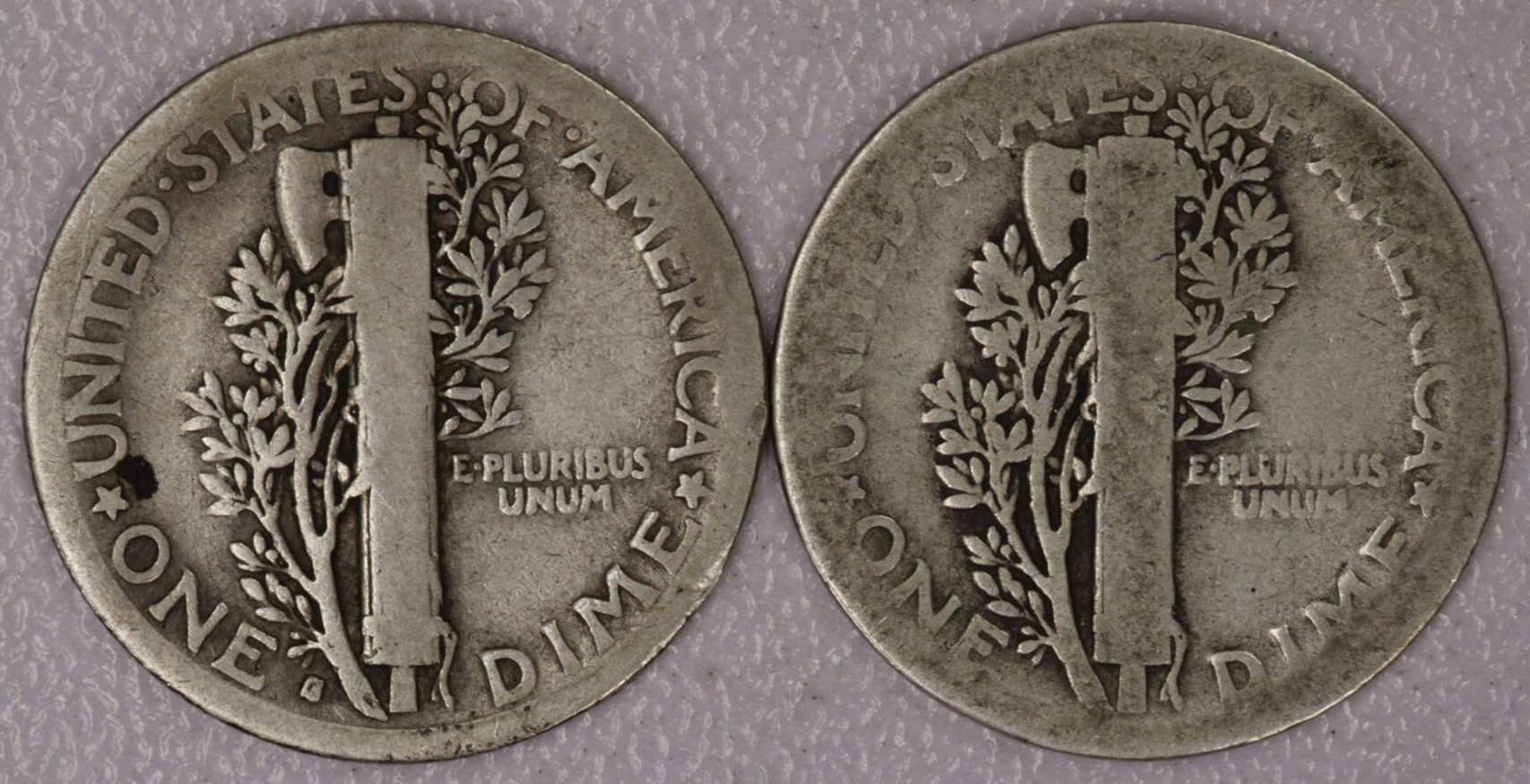 AUCTION- 1916 & 1916-S Mercury Dimes Circulated - Image 2