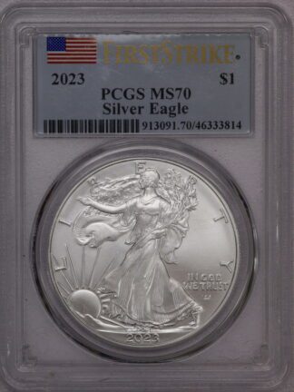 2023 Silver Eagle PCGS MS70 First Strike Label