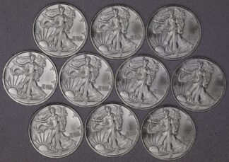 AUCTION- 10 One Tenth Ounce .999 Silver Rounds