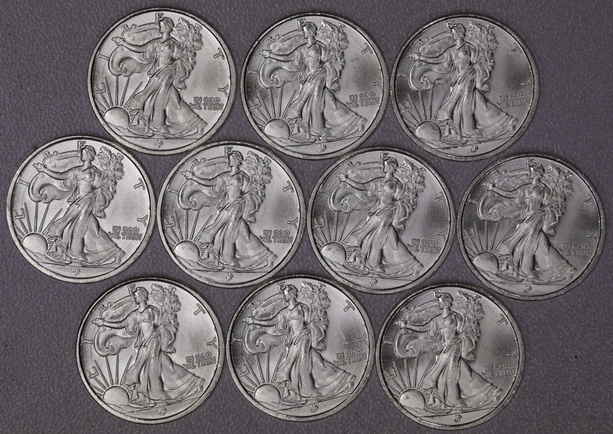 AUCTION- 10 One Tenth Ounce .999 Silver Rounds
