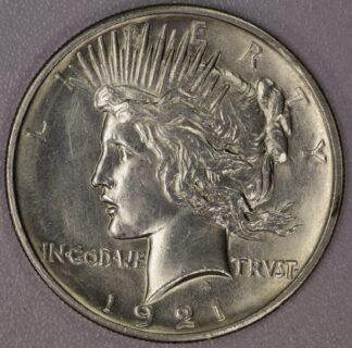 1921 Peace Dollar Uncirculated Cleaned