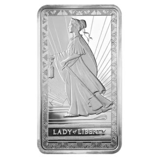 (1) Lady of Liberty PAMP 10 oz 999.0 Silver Bar