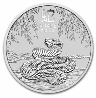 (1) 2025 P 1/2 Oz Silver Australian Lunar Series III Year of the Snake Coin
