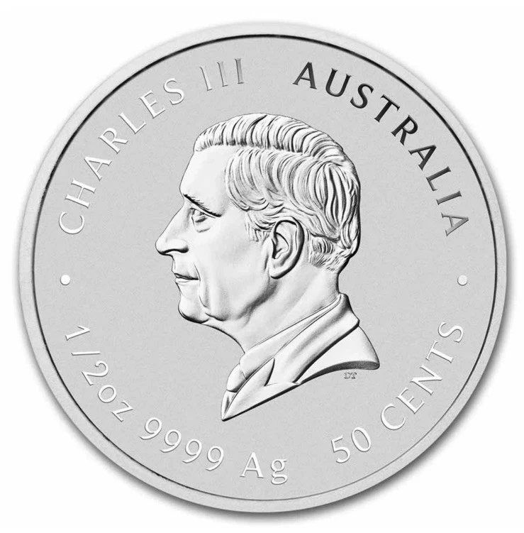 (1) 2025 P 1/2 Oz Silver Australian Lunar Series III Year of the Snake Coin - Image 2